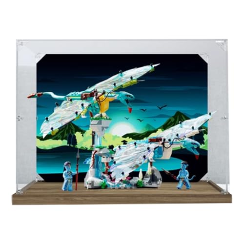 Acryl Display Box für Lego 75572 Modell Flying Winged Beasts Transparent Staubdichte Vitrine Aufbewahrungsbox Kompatibel mit Lego 75572 Modell (Option 1) von XINPENGD