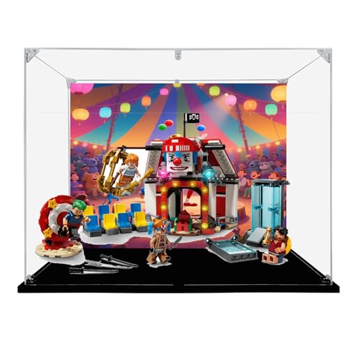 Acryl Display Box für Lego 75637 Zirkus Modell, Transparent Staubdichte Vitrine Aufbewahrungsbox Kompatibel mit Lego 75637 Modell (Option 2) von XINPENGD