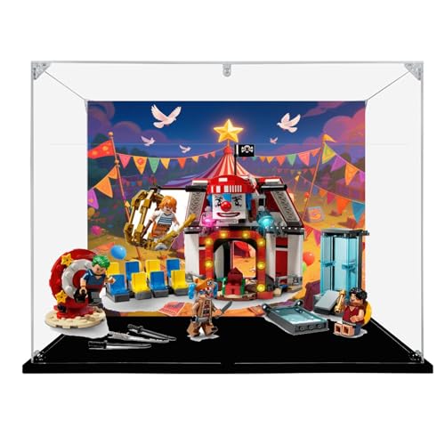 Acryl Display Box für Lego 75637 Zirkus Modell, Transparent Staubdichte Vitrine Aufbewahrungsbox Kompatibel mit Lego 75637 Modell (Option 3) von XINPENGD