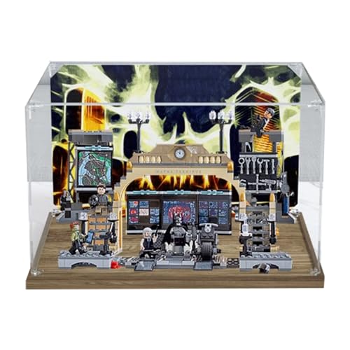 Acryl Display Box für Lego 76183 Die Schlacht der Batcave Modell, Transparente Staubdichte Vitrine Aufbewahrungsbox Kompatibel mit Lego 76183 Modell (Option 1) von XINPENGD