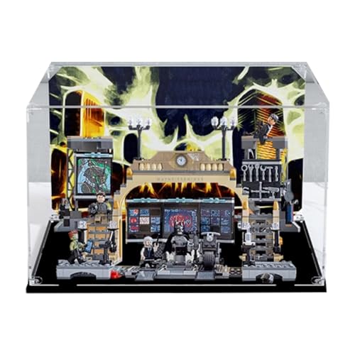 Acryl Display Box für Lego 76183 Die Schlacht der Batcave Modell, Transparente Staubdichte Vitrine Aufbewahrungsbox Kompatibel mit Lego 76183 Modell (Option 2) von XINPENGD