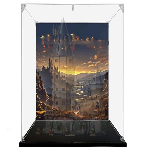 Acryl Display Box für Lego 76454 Towers Modell, Transparent Staubdichte Vitrine Aufbewahrungsbox Kompatibel mit Lego 76454 Modell (Option 1) von XINPENGD