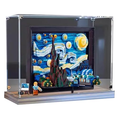 Acryl Display Box für Lego Star Moon Night 21333 Modell, Transparente Staubdichte Vitrine Aufbewahrungsbox Kompatibel mit Lego 21333 Star Moon Night Modell von XINPENGD