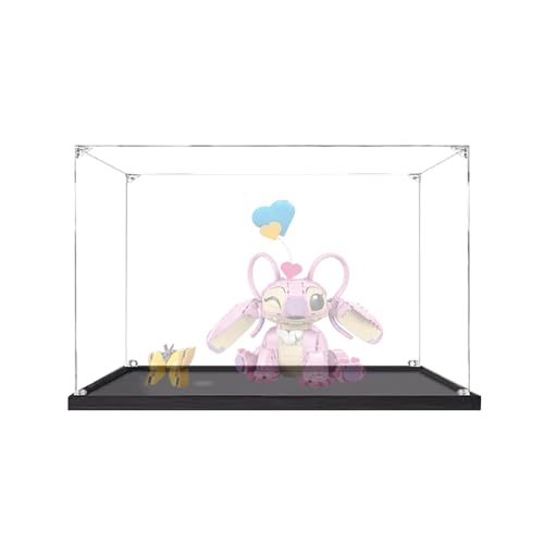 Acryl-Displaybox, kompatibel mit Lego 43257, zum Sammeln und Schützen von Displays, transparent, 30 x 19,8 x 30 cm (Modell nicht im Lieferumfang enthalten) (schwarzer Sockel (3 mm)) von XINPENGD