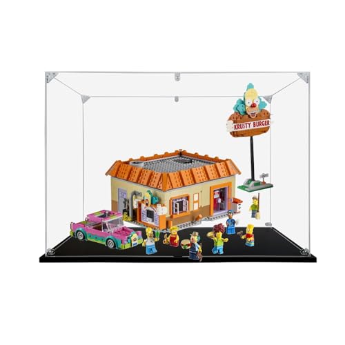 Acryl-Displaybox für Lego 10352 Simpson's Burgers-Modell, transparente staubdichte Vitrine, Aufbewahrungsbox, kompatibel mit Lego 10352 Modell (3 mm) von XINPENGD