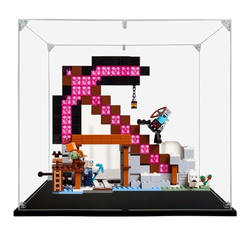Acryl-Displaybox für Lego 21277 Classic Mining Pick Modell, Transparente, staubdichte Vitrine, Aufbewahrungsbox, kompatibel mit Lego 21277 Classic Mining Pick Modell (3 mm) von XINPENGD