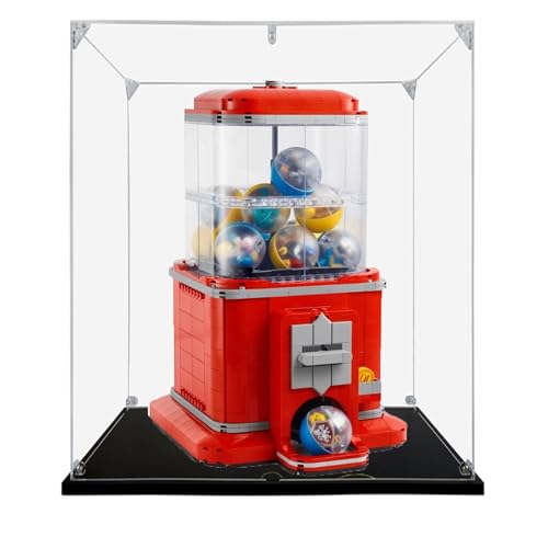 Acryl-Displaybox für Lego 21358 Little People Twister Modell, transparente staubdichte Vitrine, Aufbewahrungsbox, kompatibel mit Lego 21358 Classic Mining Pick Modell (2 mm) von XINPENGD