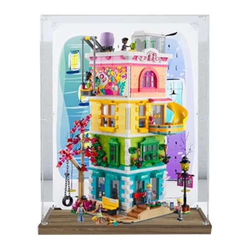 Acryl-Displaybox für Lego 41748 Heartlake City Freizeitzentrum Modell, transparente staubdichte Vitrine, Aufbewahrungsbox, kompatibel mit Lego 41738 Modell (Option 2) von XINPENGD