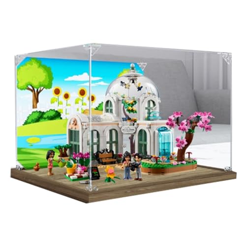 Acryl-Displaybox für Lego 41757 Wunderbares Botanisches Gartenmodell, transparente staubdichte Vitrine, Aufbewahrungsbox, kompatibel mit Lego 41757 Modell (Option 2) von XINPENGD