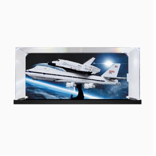Acryl-Displaybox kompatibel mit Lego 10360 Space Shuttle Transporter zum Sammeln und Schützen von Displays, transparent, 69,8 x 59,9 x 30 cm (Modell nicht im Lieferumfang enthalten) (Option A) von XINPENGD