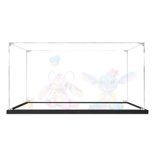 Acryl-Displaybox kompatibel mit Lego 43257+43249 zum Sammeln und Schützen von Displays, transparent, 54,9 x 19,8 x 30,0 cm (Modell nicht im Lieferumfang enthalten) (weißer Boden) von XINPENGD