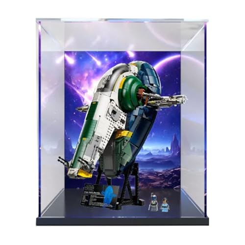 Acryl Displaybox kompatibel mit Lego 75409 Raumschiff zum Sammeln und Schützen von Displays klar 45,0 x 34,8 x 49,8 cm (Modell nicht im Lieferumfang enthalten) (Option 4) von XINPENGD
