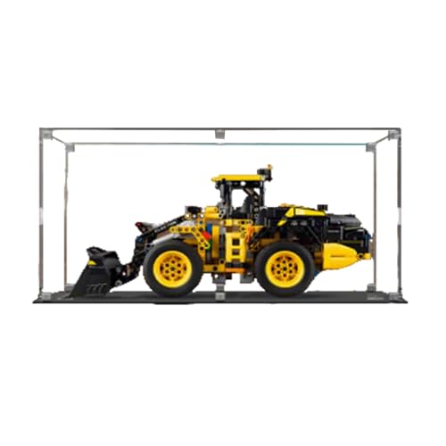 Acryl-Vitrine Kompatibel mit Lego 42209 Elektrischer Radlader zum Sammeln und Schützen von Displays, Klar, 39,9 x 24,9 x 24,9 cm (Modell nicht im Lieferumfang enthalten) (Option 1) von XINPENGD