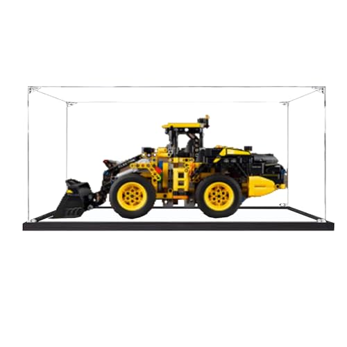 Acryl-Vitrine Kompatibel mit Lego 42209 Elektrischer Radlader zum Sammeln und Schützen von Displays, Klar, 39,9 x 24,9 x 24,9 cm (Modell nicht im Lieferumfang enthalten) (Option 2) von XINPENGD