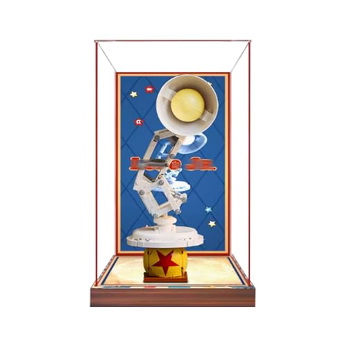 Acryl-Vitrine kompatibel mit Lego 21357 Kleine Tischlampe zum Sammeln und Schützen von Displays, transparent, 19,8 x 19,8 x 39,9 cm (Modell nicht im Lieferumfang enthalten) (Option 1 (ohne Lampe)) von XINPENGD