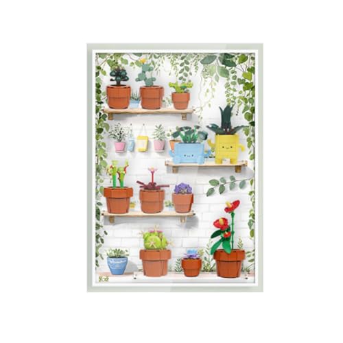Acrylrahmen zur Wandmontage für Lego 10329/10349 Topfpflanzen-Serie zum Sammeln und Schützen von Displays, klar, verwendet zum Sammeln und Präsentieren (Modell nicht im Lieferumfang enthalten) (Stil 2 von XINPENGD