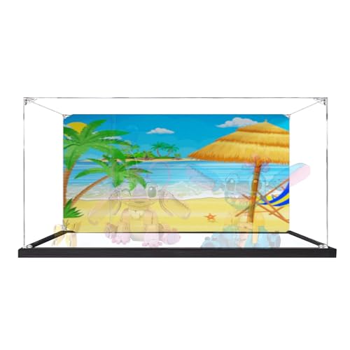 Display-Box aus Acryl, kompatibel mit Lego 43257+43249, zum Sammeln und Schützen von transparenten Displays, 54 x 20 x 29 cm (Modell nicht im Lieferumfang enthalten) (Option 2 (Spiegelbasis)) von XINPENGD