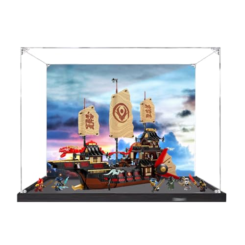 Display-Box aus Acryl, kompatibel mit Lego 71848, The Temple Reward Number, zum Sammeln und Schützen von transparenten Bildschirmen, 70 x 29,5 x 29,9 cm (Modell nicht im Lieferumfang enthalten von XINPENGD
