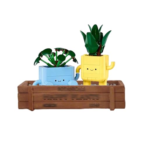 Integration Acryl Vitrine Kompatibel mit Lego 10349 Happy Töpfe & Pflanzen zum Sammeln und Schützen von Displays Klar 21,8 x 8,9 x 16,0 cm (Modell nicht enthalten) (Creative Base) von XINPENGD