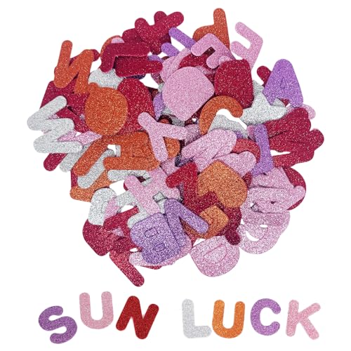 196 Stück Moosgummi Buchstaben Glitzer Aufkleber Selbstklebend, Glitter Schaumstoff Sticker Set,Buchstaben Flash-Schaum-Aufkleber Perfekt für DIY-Projekte, Dekorationen für den Schulanfang 196 Stück Moosgummi Buchstaben Glitzer Aufkleber Selbstklebend, Glitter Schaumstoff Sticker Set,Buchstaben Flash-Schaum-Aufkleber Perfekt für DIY-Projekte, Dekorationen für den Schulanfang von XINSUO
