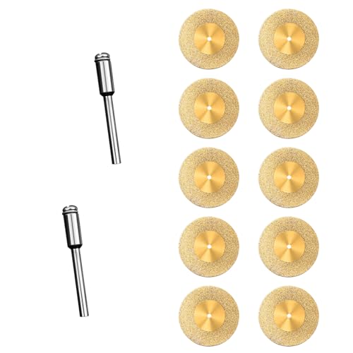 10 Stück doppelseitige Trennscheibe Kreisscheibe zum Schneiden von Edelsteinen Glas 16/18/20/22/25/30/35/40/50/60 mm von XINYIN