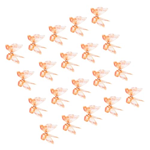 20 Stück Organza-Aufnäher mit Strasssteinen, Schmetterlingsapplikationen, bestickte Applikationen zum Nähen, Basteln, Haar-Accessoires, Organza, Basteln, Schmetterling, 20 Stück von XINYIN