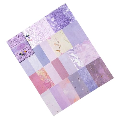26 Blatt strukturiertes Scrapbooking-Papier mit 5 Knöpfen Ästhetisches Dekorpapier für Scrapbooking Journal Fotoalbum 26 Blatt strukturiertes Scrapbooking-Papier mit 5 Knöpfen Ästhetisches Dekorpapier für Scrapbooking Journal Fotoalbum von XINYIN