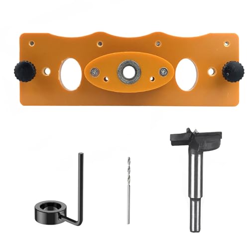 35 mm Scharnierlochvorrichtungen, Bohrerführungsset, Holzbearbeitung, Stanzer, Scharnierbohrwerkzeug-Set für Frontrahmen, Schrank, Tür von XINYIN