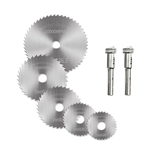 5 Stück 22/25/32/35/44 mm Trennscheibe Holzbearbeitung Metall Kreis Hochgeschwindigkeitsstahl Trennscheibe Ersatz von XINYIN