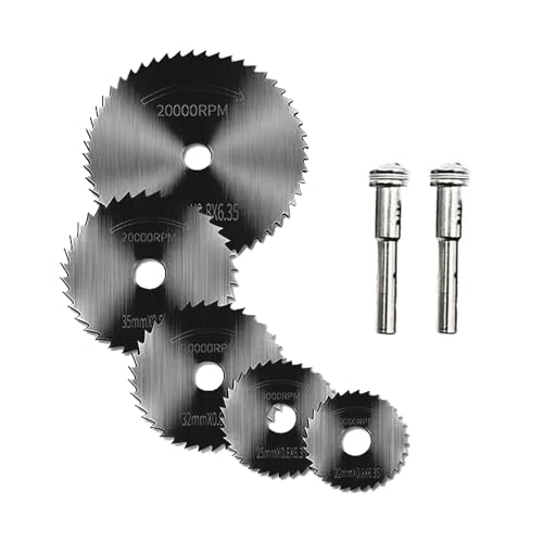 5 Stück 22/25/32/35/44 mm Trennscheibe Holzbearbeitung Metall Kreis Hochgeschwindigkeitsstahl Trennscheibe Ersatz von XINYIN