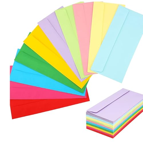 50 Stück/Set Business-Umschläge, Standard-Umschläge, selbstklebende Umschläge, Briefgröße, Business-Versandumschläge für Hochzeit von XINYIN