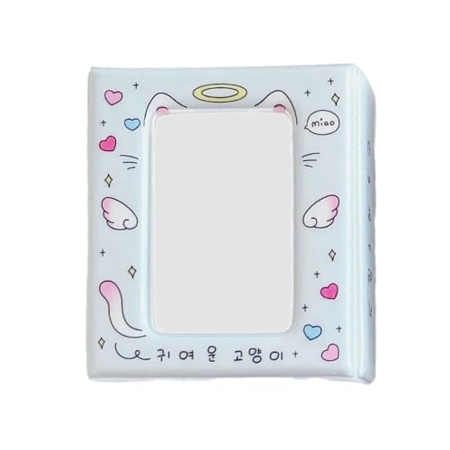 Angelic Fotoalbum mit Tierdruck, 7,6 cm, kleines Fotoalbum, Bilder, Idol-Fotokarte, Sammelbuch mit 40 Taschen Angelic Fotoalbum mit Tierdruck, 7,6 cm, kleines Fotoalbum, Bilder, Idol-Fotokarte, Sammelbuch mit 40 Taschen von XINYIN
