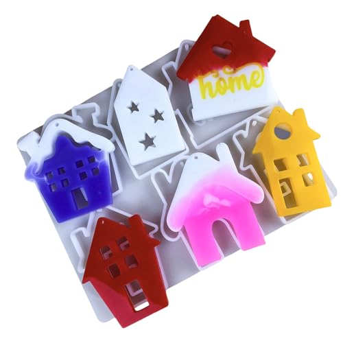 Epoxidharz Schlüsselanhänger Silikon Haus Keychain Maker für Handwerker Enthusiasten Elegante Schlüsselanhänger Zubehör von XINYIN