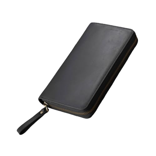 Ledereinband für 18 x 8 cm große Feldnotizen, kleine Notizblöcke, Taschenbuch, Reißverschluss, Ledereinband mit elastischem Stiftschlitz, Planer-Organizer Ledereinband für 18 x 8 cm große Feldnotizen, kleine Notizblöcke, Taschenbuch, Reißverschluss, Ledereinband mit elastischem Stiftschlitz, Planer-Organizer von XINYIN