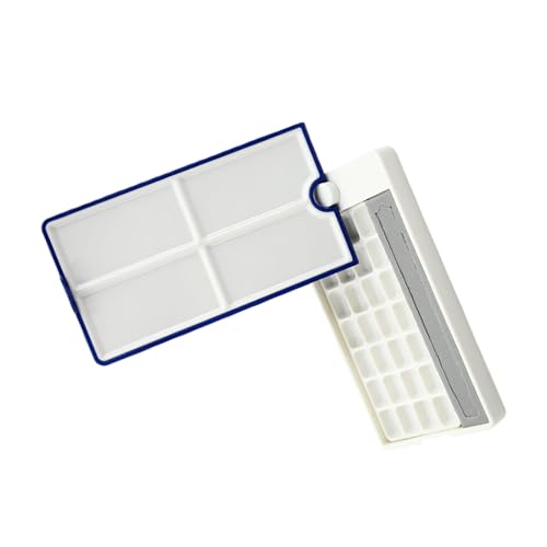 Leere Aquarell-Palette, Farbtablett, Palette, Roating Palette, Malkoffer, Reise-Kunstbedarf für Aquarellmalerei, Roating Malerei, Farbtablett, leere Aquarell-Palette, Aquarell-Palette, halbe Pfannen Leere Aquarell-Palette, Farbtablett, Palette, Roating Palette, Malkoffer, Reise-Kunstbedarf für Aquarellmalerei, Roating Malerei, Farbtablett, leere Aquarell-Palette, Aquarell-Palette, halbe Pfannen von XINYIN