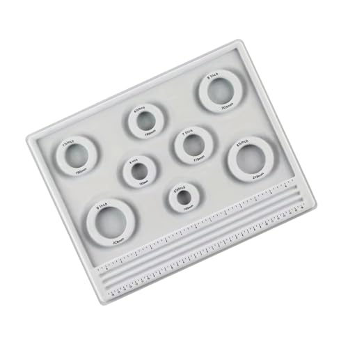 Praktisches Perlenbrett für Schmuckherstellung, Perlenlängenmessung, tragbar, stabiles PVC-Design, Werkzeugzubehör von XINYIN