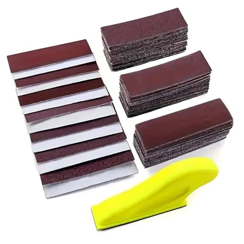 Professionelles Schleifwerkzeug, Fingerschleifblock, Schleifpapier, kleines Schleifwerkzeug, ideal für Heimwerker und Holzbearbeitung von XINYIN