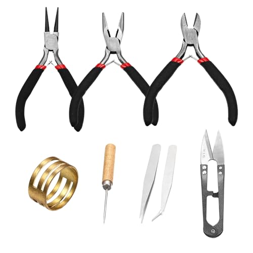 Schmuck-Creation-Werkzeugset mit Zange, Pinzette, Schmuckwerkzeug-Set zum Entwerfen und Zusammenbauen von schönen Accessoires von XINYIN