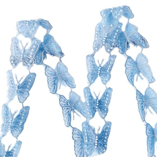Schöne Pailletten-Applikationen, Schmetterlingsspitze, Brautkleid, Verzierung für kreative Projekte von XINYIN
