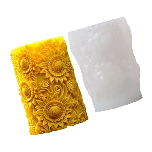 Silikonform mit Schnitzmuster, Blume, Zylinderform, Ornament, Gießformen, Epoxidharz-Formen Silikonform mit Schnitzmuster, Blume, Zylinderform, Ornament, Gießformen, Epoxidharz-Formen von XINYIN
