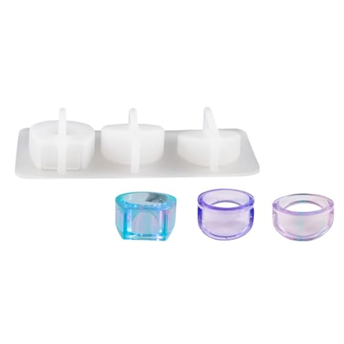Silikonformen für Ringe, Schmuckherstellung, kreative Silikonformen für 3 Ringe, Epoxidharz, Handwerk und Schmuckdesigns von XINYIN