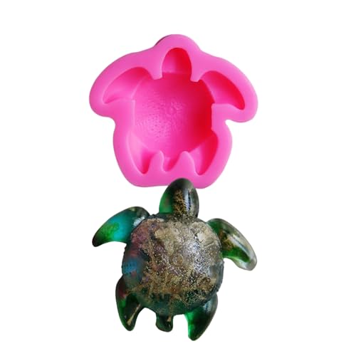 Wiederverwendbare Schildkröten-Silikonform für handgefertigte Kunstharzornamente, Tierfiguren, Heimdekoration, Epoxidharz-Form Wiederverwendbare Schildkröten-Silikonform für handgefertigte Kunstharzornamente, Tierfiguren, Heimdekoration, Epoxidharz-Form von XINYIN