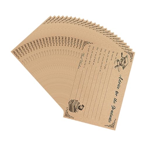 Wortkarten für Absolventen, 15,2 x 10,2 cm, für Abschlussfeier, Party, Spieldekoration, 24 Stück Wortkarten für Absolventen, 15,2 x 10,2 cm, für Abschlussfeier, Party, Spieldekoration, 24 Stück von XINYIN