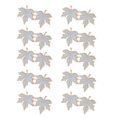XINYIN 10 Paar Blatt-Taillenschnallen, Jeansknopfnadel, abnehmbare Jeans-Taillenschnallen, Hosen, Taillenspanner für Damen von XINYIN