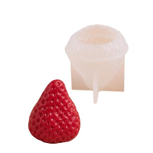 XINYIN 3D-Erdbeer-Silikonformen, Seife, Gießformen, Backformen, Bastelbedarf für Kuchendekoration XINYIN 3D-Erdbeer-Silikonformen, Seife, Gießformen, Backformen, Bastelbedarf für Kuchendekoration von XINYIN