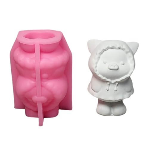 XINYIN 3D-Schweine-Formen, Gießformen, Gipsformen, Tier-Silikon-Ornamentformen, Gießformen, Epoxidharz-Formen von XINYIN
