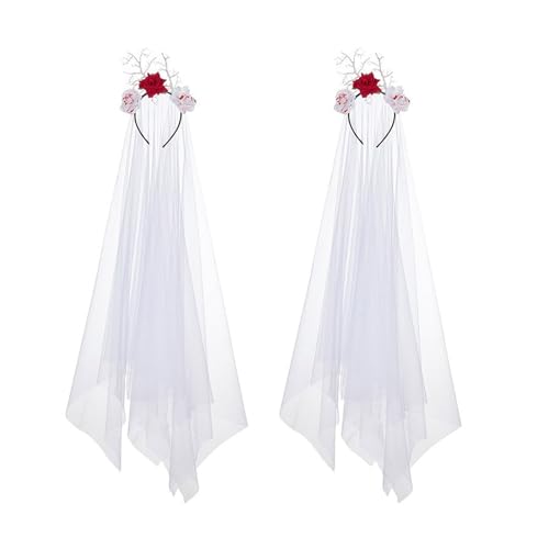 XINYIN Elegantes Haarband für Halloween-Partys, Kopfschmuck, Haar-Accessoire, einzigartiger schwarzer langer Kopfschmuck für Partys von XINYIN