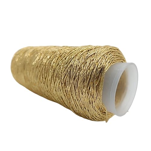 XINYIN Funkelndes Metallic-Garn, Häkelgarn, Strickgarn, Polyestergarn, 200 g/Rolle, für Geldbörse, Tasche, Anhänger, Schlüsselanhänger von XINYIN