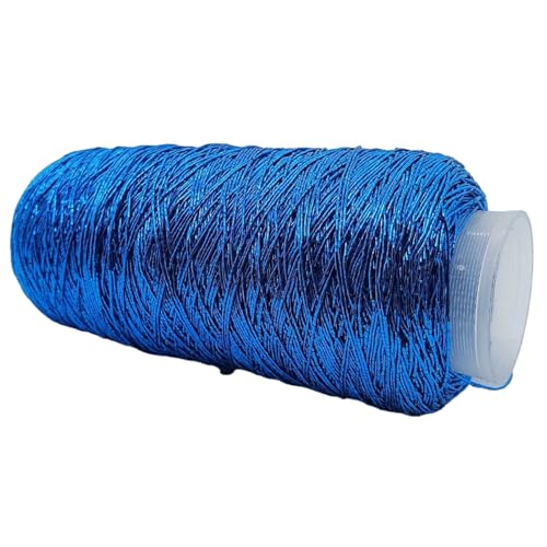 XINYIN Funkelndes Metallic-Garn, Häkelgarn, Strickgarn, Polyestergarn, 200 g/Rolle, für Geldbörse, Tasche, Anhänger, Schlüsselanhänger von XINYIN