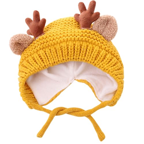 XINYIN Gestrickte Weihnachtsmützen mit weißem Futter für Feiertagsfeiern, Weihnachtsmann-Kopfbedeckung, Neujahrsparty, Cosplay-Zubehör XINYIN Gestrickte Weihnachtsmützen mit weißem Futter für Feiertagsfeiern, Weihnachtsmann-Kopfbedeckung, Neujahrsparty, Cosplay-Zubehör von XINYIN